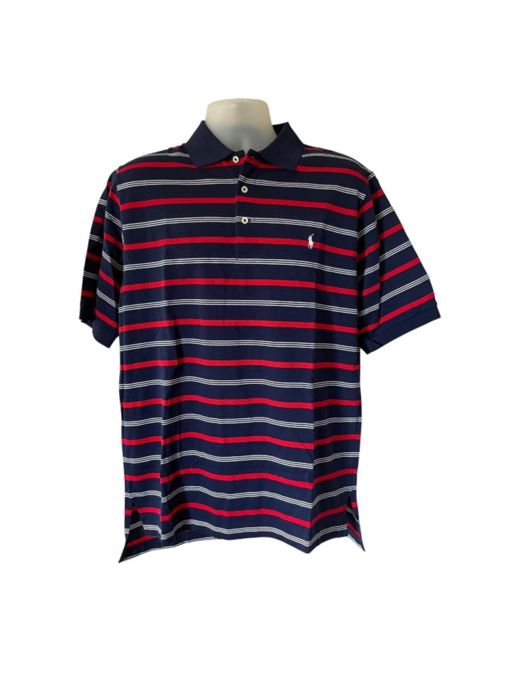 POLO By Ralph Lauren Classic Striped Polo Shirt Mens Medium Vintage NWT